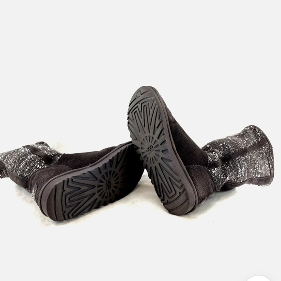 UGG Australia 1006711 Camaya Sequin Gray Winter Boot Shoes Sz 9 Women - Picture 5 of 9